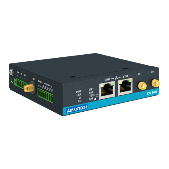 Advantech ICR-2437 Hardware Manual