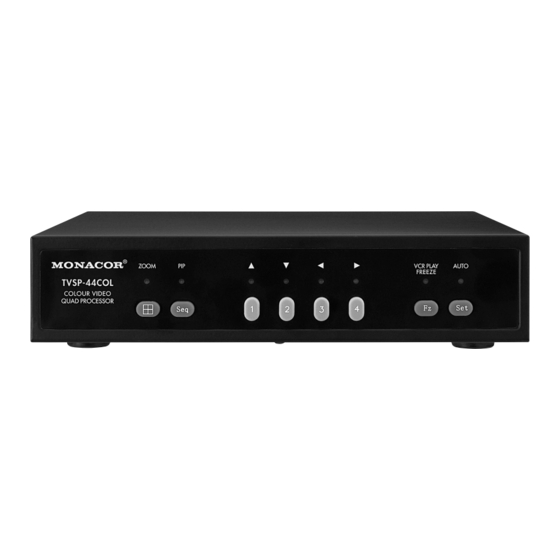 Monacor TVSP-44COL Instruction Manual