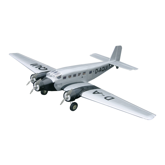 VQ Model Junkers JU-52 Instruction Manual