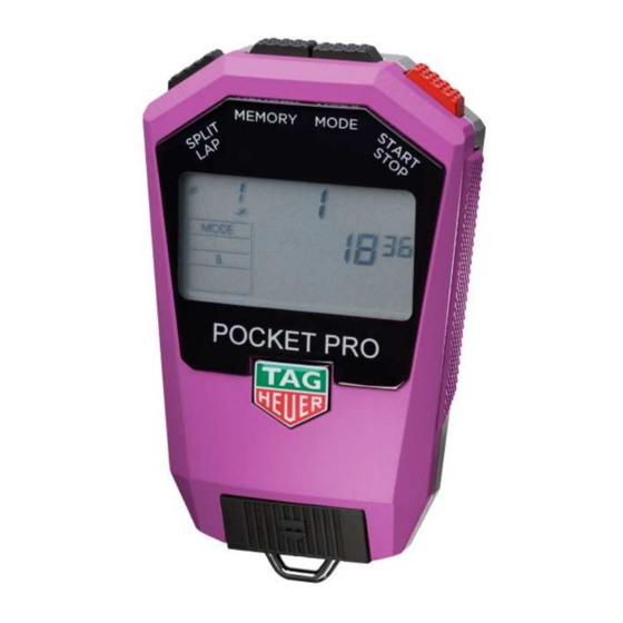 TAG Heuer Pocket Pro HL400-P Manuals