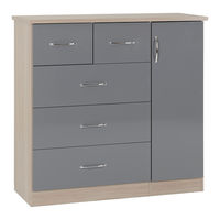 Seconique NEVADA 5 DRAWER LOW WARDROBE Assembly Instructions Manual