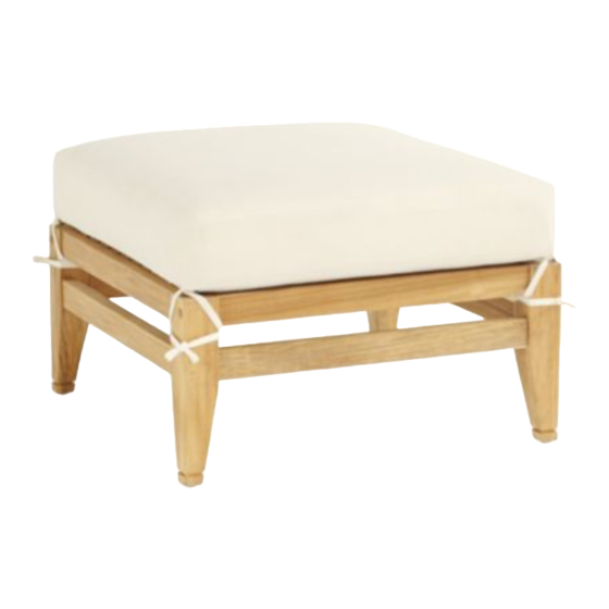 Ballard Designs Del Mar Ottoman JC307 Quick Start Manual