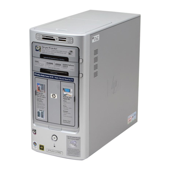 HP Media Center m7100 - Desktop PC Getting Started Manual