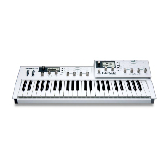 Waldorf Blofeld User Manual