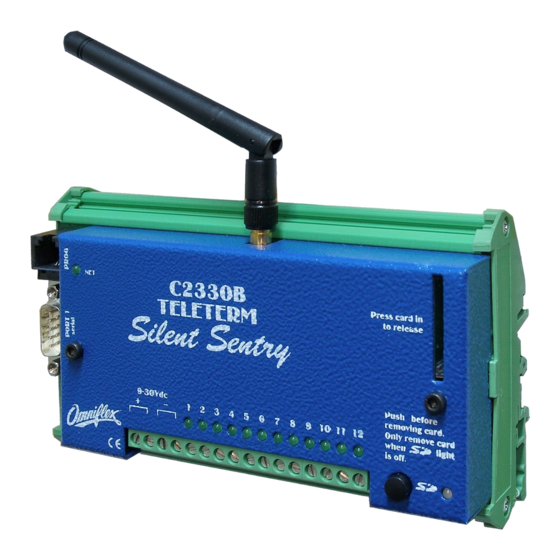 Omniflex Teleterm Silent Sentry C2330B Installation Manual