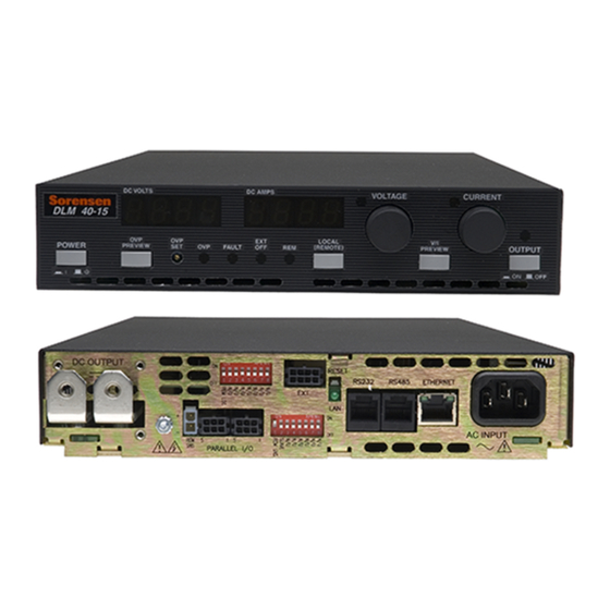 Ametek Sorensen DLM600 M6 Manual Addendum