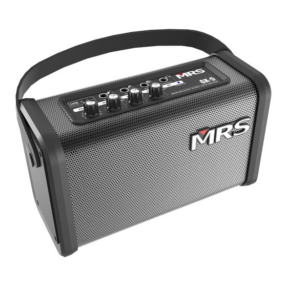 MRS GX-5 Quick User Manual