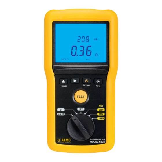AEMC 6522 User Manual