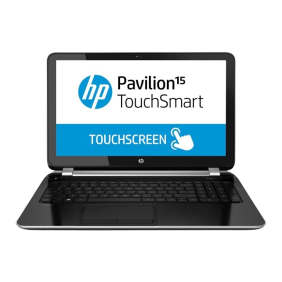 HP Pavilion 15 Maintenance And Service Manual