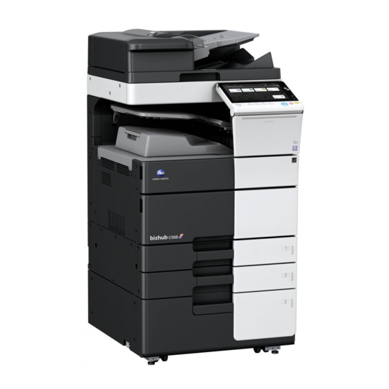Konica Minolta bizhub C658 Installation Manual