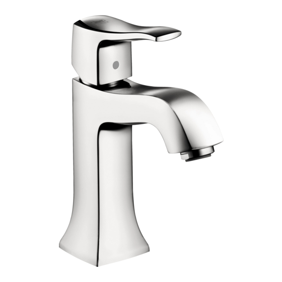 Hans Grohe Metris Classic 31075 Series Manual