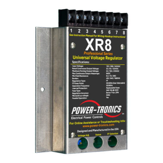 Power-Tronics XR8 Manual