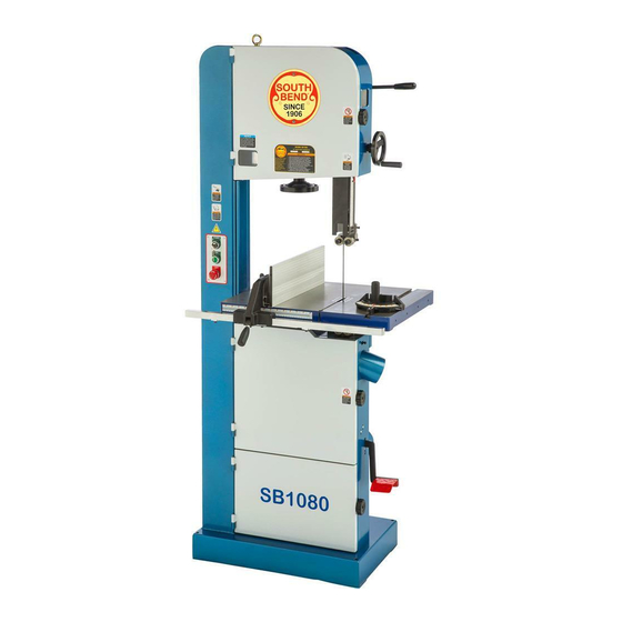 South bend SB1080 Heavy-Duty Bandsaw Manuals