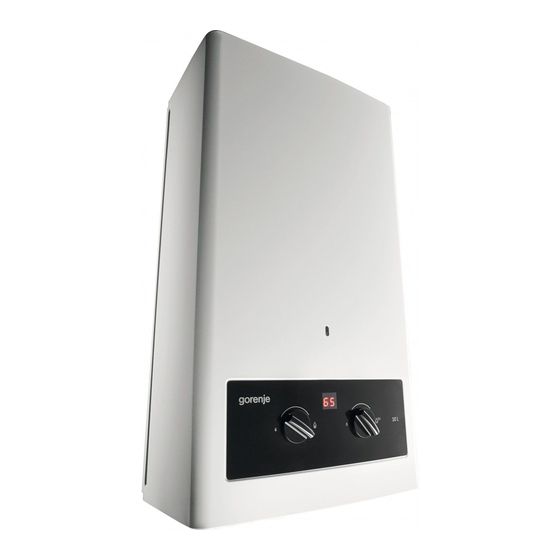 Gorenje GWH 10NNBWC User Manual And Installation Instructions