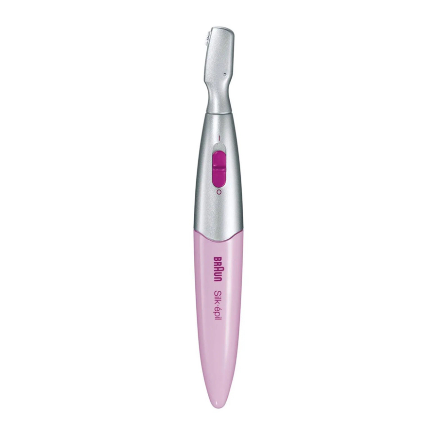 Braun Silk-epil FG 1100 (5363) - Epilator Manual