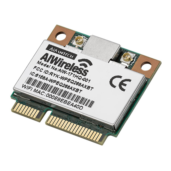 Advantech AIWireless AIW-171HQ User Manual