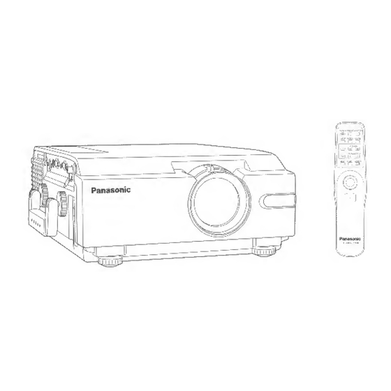 Panasonic PT-L757U Operating Instructions Manual