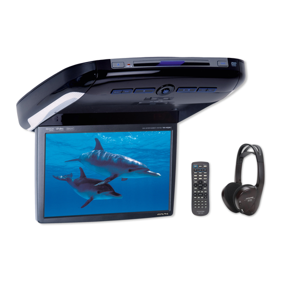 User Manuals: Alpine PKG-2100P Monitor DVD