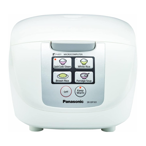 Panasonic SR-DF101 Operating Instructions Manual