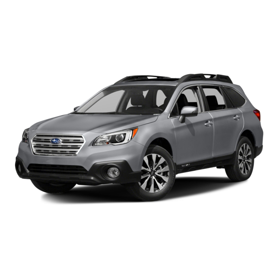 Subaru 2016 Outback Owner's Manual