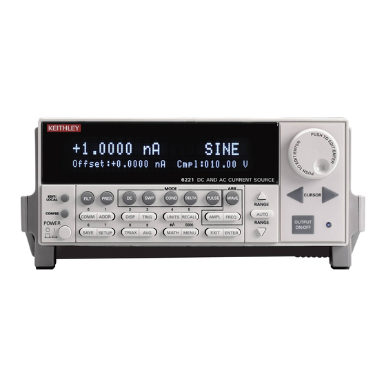 Keithley 6221 AC User Manual