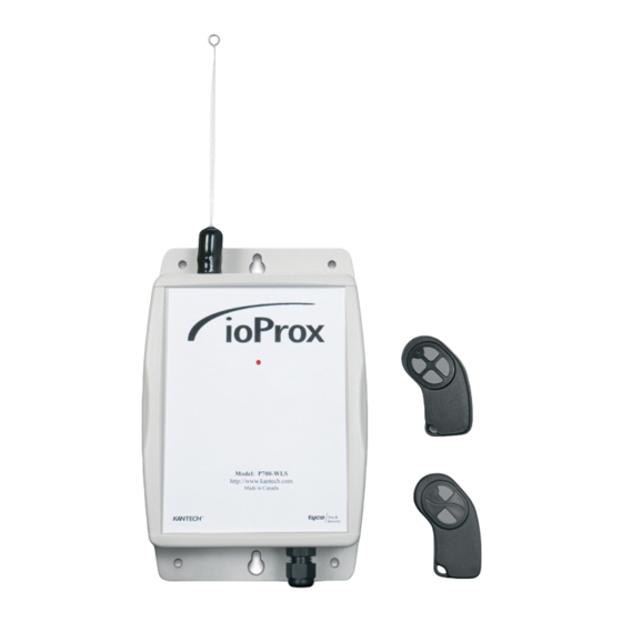 Kantech ioProx Receiver P700WLS Installation Manual