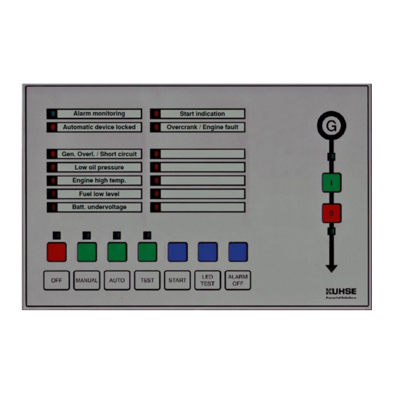 Kuhse KEA 292 INS Operating Instructions Manual