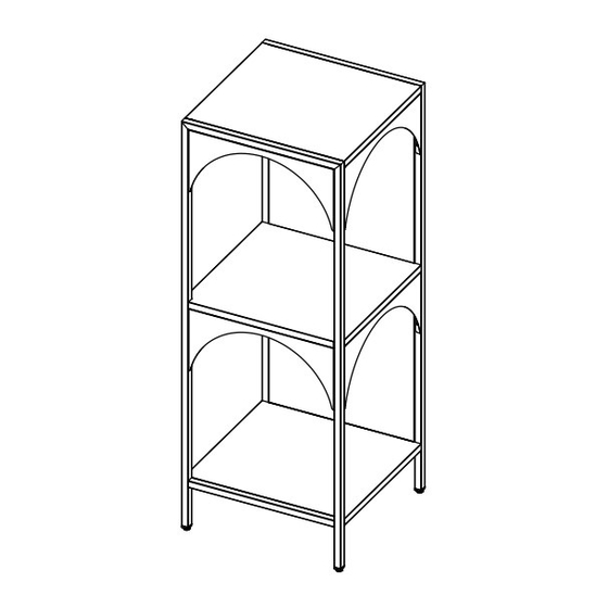 URBAN OUTFITTERS MIKAELA 3 TIER SHELF Assembly Instructions