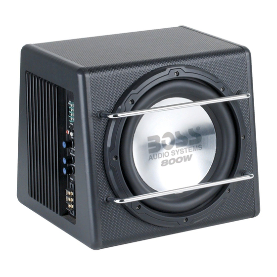 Boss Audio Systems S12A User Manual