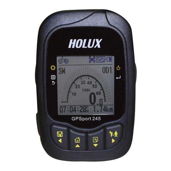 Holux GPSPORT 245 Quick Manual