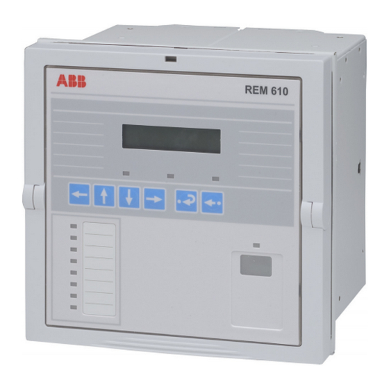 ABB REM 610 Product Manual