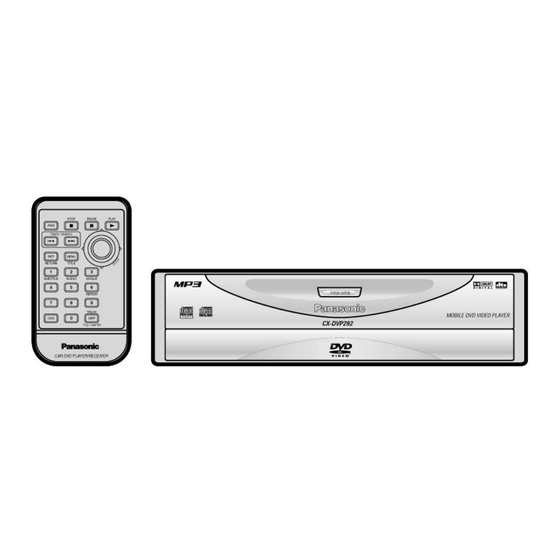 Panasonic CX-DVP292 Service Manual