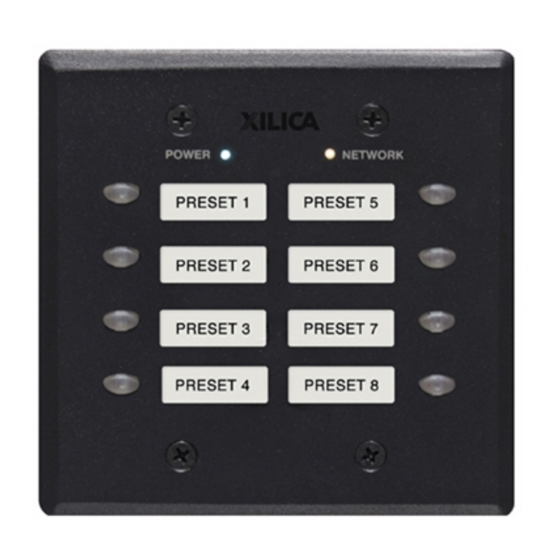 Xilica Audio Design NeuPanel Mini K1 User Manual