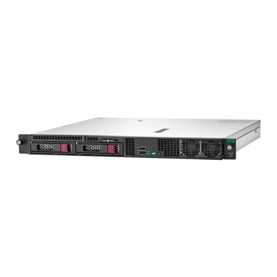 HPE ProLiant DL20 Gen10 User Manual