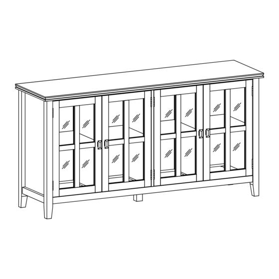 SIMPLIHOME WydenHall brooklyn + max AXCART53-BL Manuals