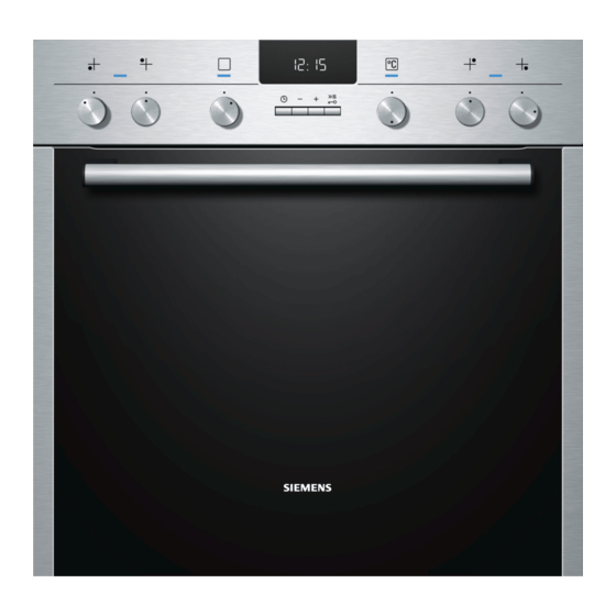 Siemens HE63AB 21 Series Built-in cooker Manuals