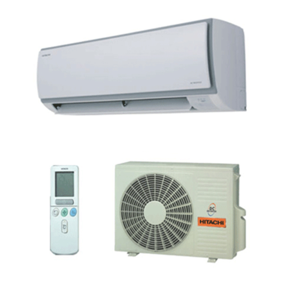 Hitachi Summit RAS-25FH5 Air Conditioner Manuals