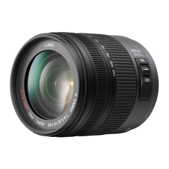 Panasonic H-VSO14140 Operating Instructions Manual