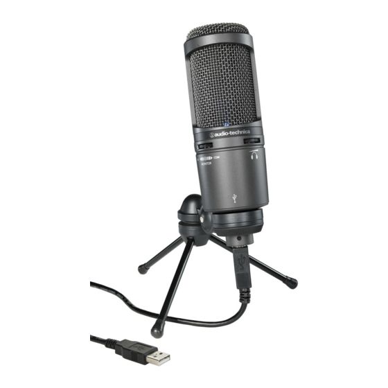 Audio Technica AT2020 USB Operation And Maintenance