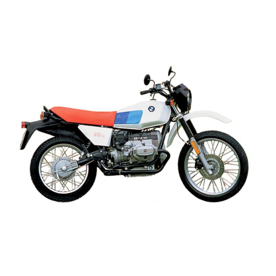 BMW R 100 R Repair Manual