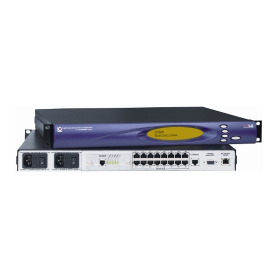Lightwave Communications SCS1620 Product Manual