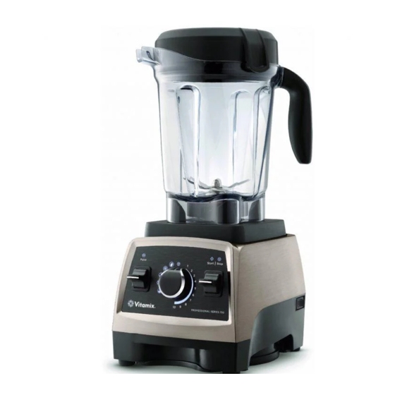 Vitamix PROFESSIONAL 750 Series Owner's Manual