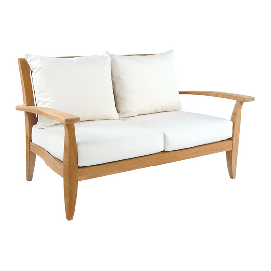 kingsley-bate Ipanema Settee IP55 Assembly Instructions