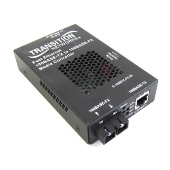 TRANSITION NETWORKS E-100BTX-FX-04(LH) MEDIA CONVERTER USER MANUAL ...