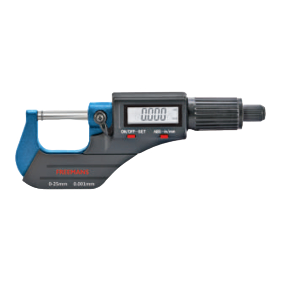 FREEMANS PRECISION FDOM25 User Manual