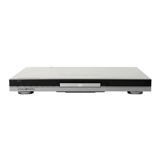 Harman Kardon DVD 22 Service Manual