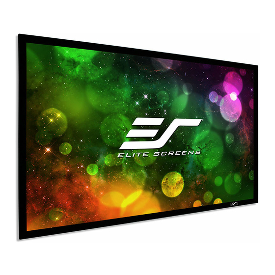 Elite Screens isf CineWhite UHD-B Sable Frame B2 Series User Manual