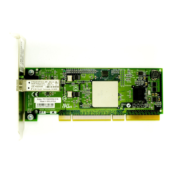 Emulex LP1050 Installation And Reference Manual