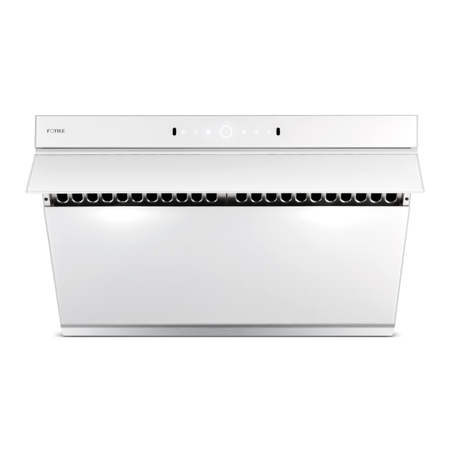 FOTILE JQG7505, JQG7505-W, JQG9006, JQG9006-W - Range Hood Manual