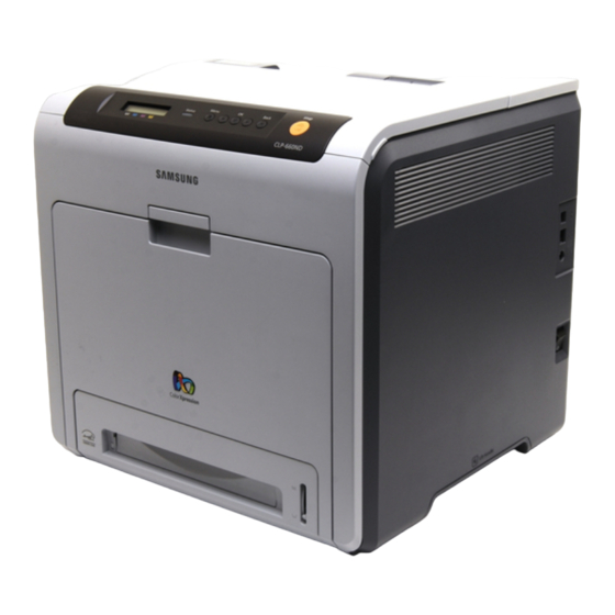 Samsung CLP 610ND - Color Laser Printer Manual